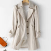 Nora | Elegant Single-Breasted Trench Coat
