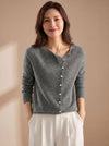 Elowen | Women's Asymmetrical Button-Front Cardigan