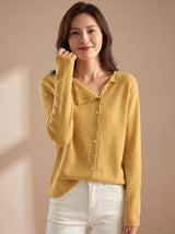 Elowen | Women's Asymmetrical Button-Front Cardigan