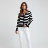 Natalie | Women's Striped Knit Cardigan with Relaxed Fit