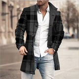 Amara | Stylish Mid-Length Checked Jacket for Men