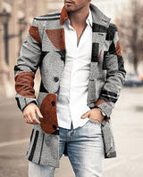 Amara | Stylish Mid-Length Checked Jacket for Men