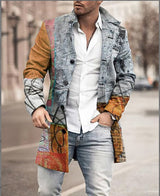 Amara | Stylish Mid-Length Checked Jacket for Men