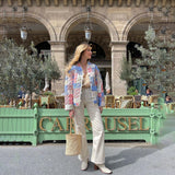 Fiona | Colorful Floral Print Spring Jacket