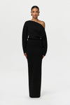 Rowan | Elegant Off-Shoulder Knit Maxi Dress