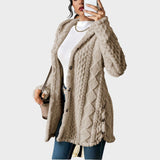 Nora | Cozy Cable-Knit Cardigan with Hood