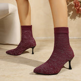 Chloe | Glitter Ankle Boots with Block Heel for Women
