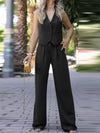 Scarlett | Elegant Waistcoat and Wide-Leg Trousers Set