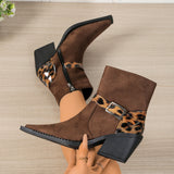Arabella | Black Ankle Boots with Decorative Buckle Straps