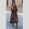 Elara | Women's Long Winter Coat with Hood and Luxe Fur Texture