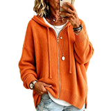Xandra | Women's Oversized Hooded Zip Cardigan