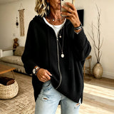 Xandra | Women's Oversized Hooded Zip Cardigan