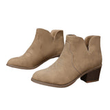 Elara | Women’s Black Ankle Boots with Block Heel