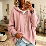 Xandra | Women's Oversized Hooded Zip Cardigan