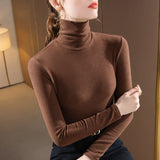 Nora | Women's Slim-Fit Turtleneck Top