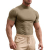 Adrian | Fitted Short-Sleeve Turtleneck Shirt for Men