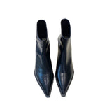 Penelope | Brown Pointed-Toe Ankle Boots for Women