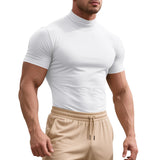Adrian | Fitted Short-Sleeve Turtleneck Shirt for Men
