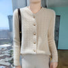 Ella | Lightweight Cable-Knit Cardigan with Decorative Buttons
