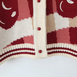 Yvette | Cropped Cherry Blossom Knit Cardigan