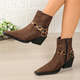 Arabella | Black Ankle Boots with Decorative Buckle Straps