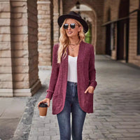 Gabriella | Longline Cardigan with Patch Pockets for Women