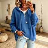 Xandra | Women's Oversized Hooded Zip Cardigan
