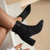 Clara | Elegant Ankle Boots with Buckle Detail for Women