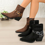 Arabella | Black Ankle Boots with Decorative Buckle Straps