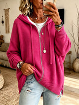Xandra | Women's Oversized Hooded Zip Cardigan