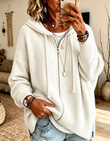 Xandra | Women's Oversized Hooded Zip Cardigan