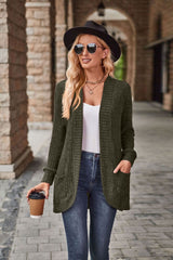 Gabriella | Longline Cardigan with Patch Pockets for Women