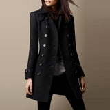 Vivienne | Double-Breasted Winter Trench Coat for Women