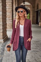 Gabriella | Longline Cardigan with Patch Pockets for Women
