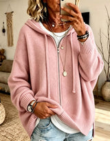 Xandra | Women's Oversized Hooded Zip Cardigan