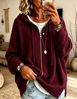 Xandra | Women's Oversized Hooded Zip Cardigan