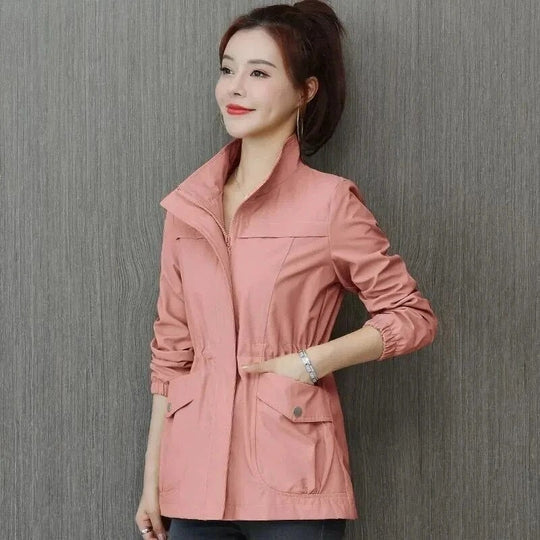 Elena | Women's Cinched-Waist Trench Jacket