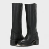 Livia | Women's Knee-High Boots with Retro Silhouette & Block Heel