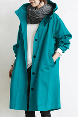 Abigail | Women's Oversized Hooded Longline Trench Coat