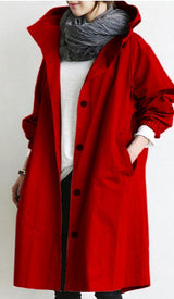 Abigail | Women's Oversized Hooded Longline Trench Coat