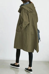 Abigail | Women's Oversized Hooded Longline Trench Coat