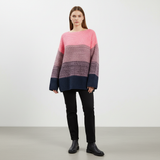 Klara | Oversized Patchwork Knit Sweater