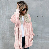 Rosalie | Long Fleece Hooded Cardigan