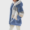 Angela | Cozy Multicolor Hooded Puffer Jacket
