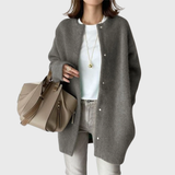 Chloe | Women's Elegant Longline Button-Front Cardigan