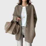 Chloe | Women's Elegant Longline Button-Front Cardigan