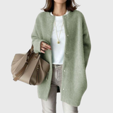 Chloe | Women's Elegant Longline Button-Front Cardigan
