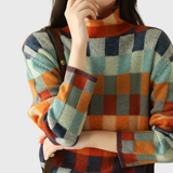 Olivia | Van Gogh Multicolour High-Neck Pullover
