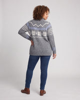 Daisy | Nordic Pattern Button-Up Cardigan for Women