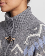 Daisy | Nordic Pattern Button-Up Cardigan for Women